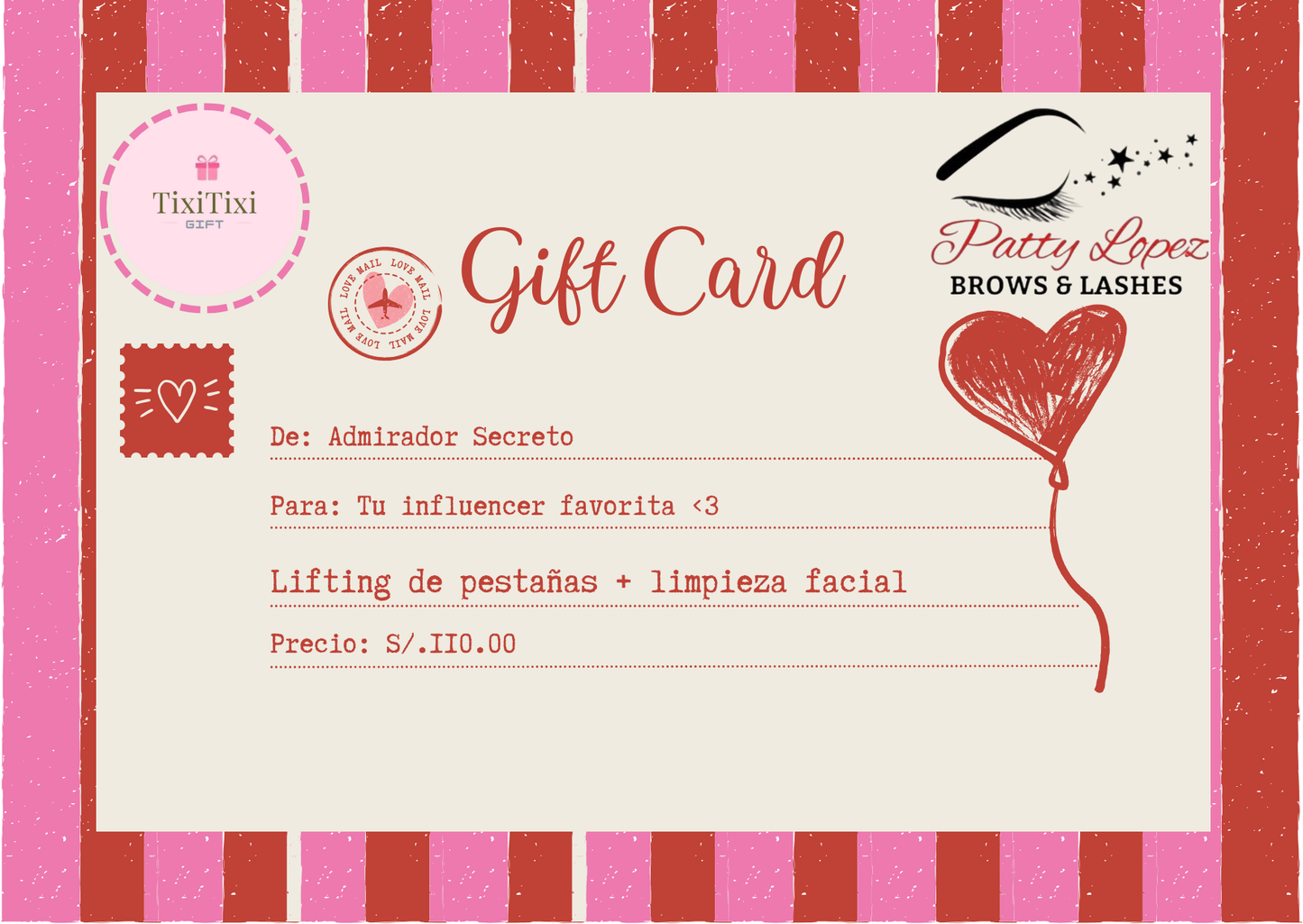 Gift Card Lifting de Pestañas + Limpieza facial