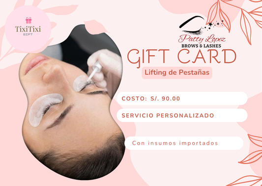 Gift card Lifting de pestañas
